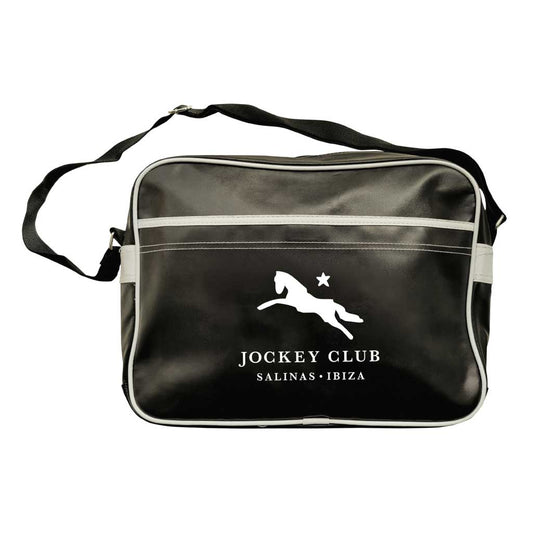 Jockey Club Salinas Ibiza White Logo Retro Messenger Bag-Jockey Club Salinas Ibiza Store