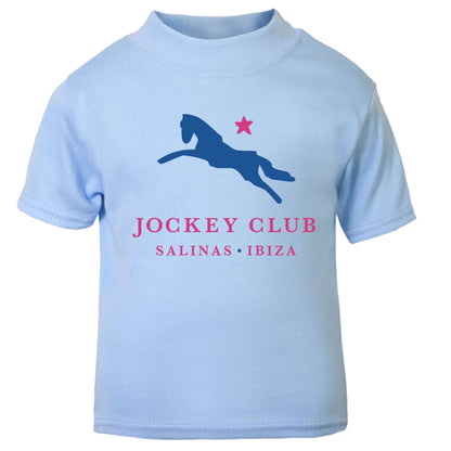 Jockey Club Salinas Ibiza Blue And Red Logo Baby T-Shirt-Jockey Club Salinas Ibiza Store