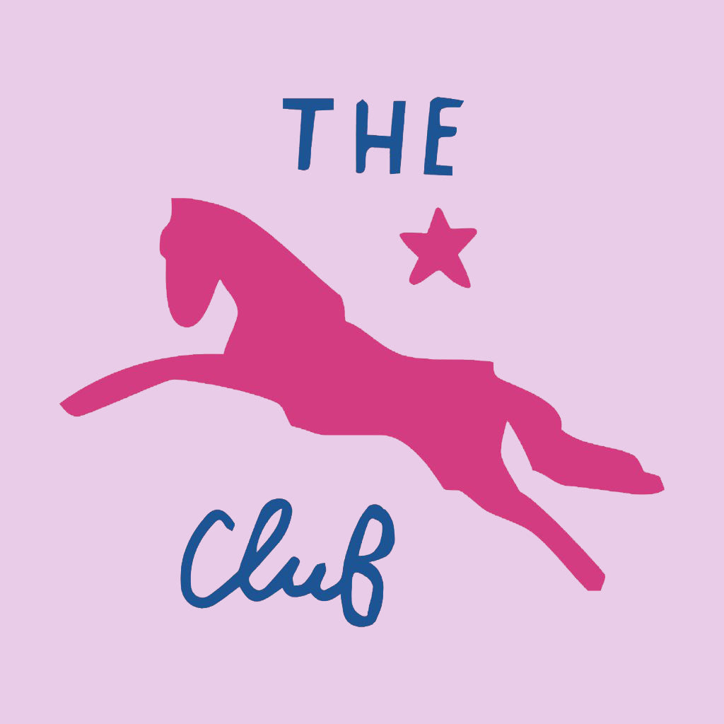 Jockey Club The Club Pink Logo Velcro Bib