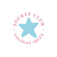 Jockey Club Salinas Ibiza Star Red Text A3 and A4 Prints (framed or unframed)-Jockey Club Salinas Ibiza Store