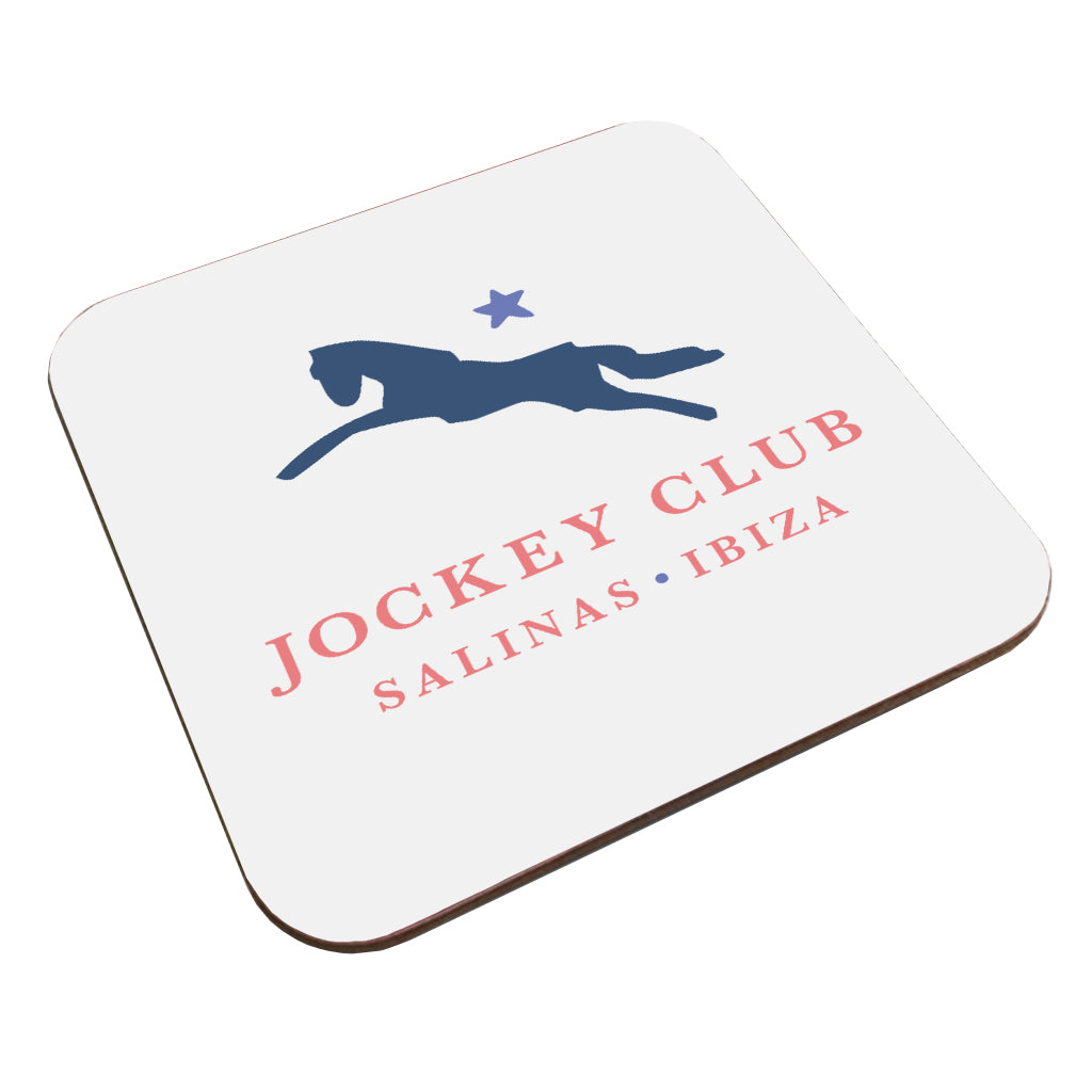 Jockey Club Salinas Ibiza Navy And Light Blue Logo Coaster-Jockey Club Salinas Ibiza Store