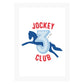 Jockey Club 3 Blue Logo A3 and A4 Prints (framed or unframed)-Jockey Club Salinas Ibiza Store
