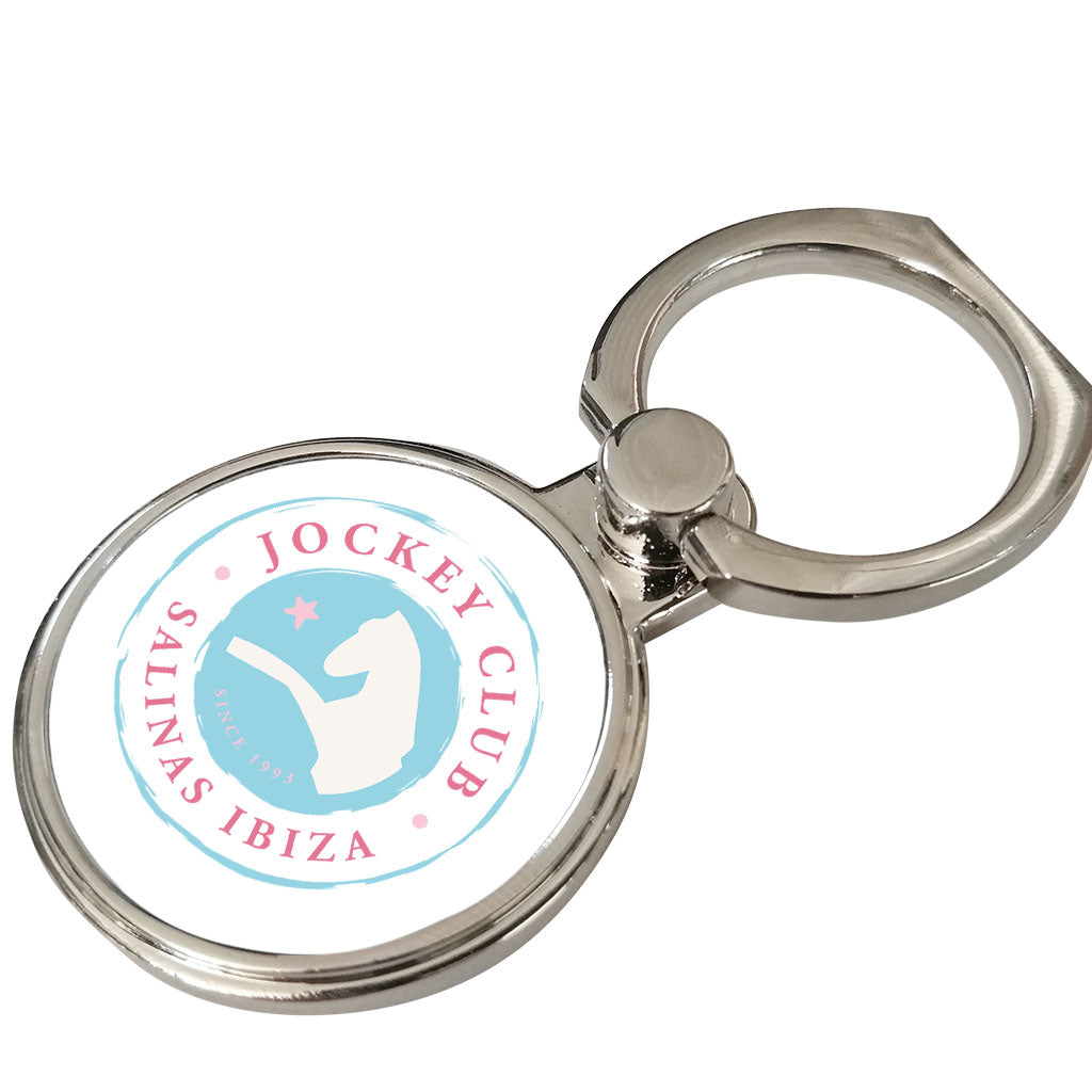 Jockey Club Turquoise Badge Phone Ring-Jockey Club Salinas Ibiza Store