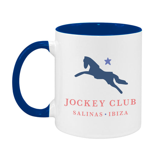 Jockey Club Salinas Ibiza Navy And Light Blue Logo Two Colour Mug-Jockey Club Salinas Ibiza Store