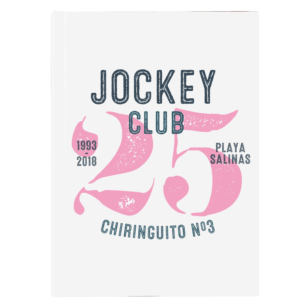 Jockey Club 25 Years Dark Text A5 Hard Cover Notebook-Jockey Club Salinas Ibiza Store