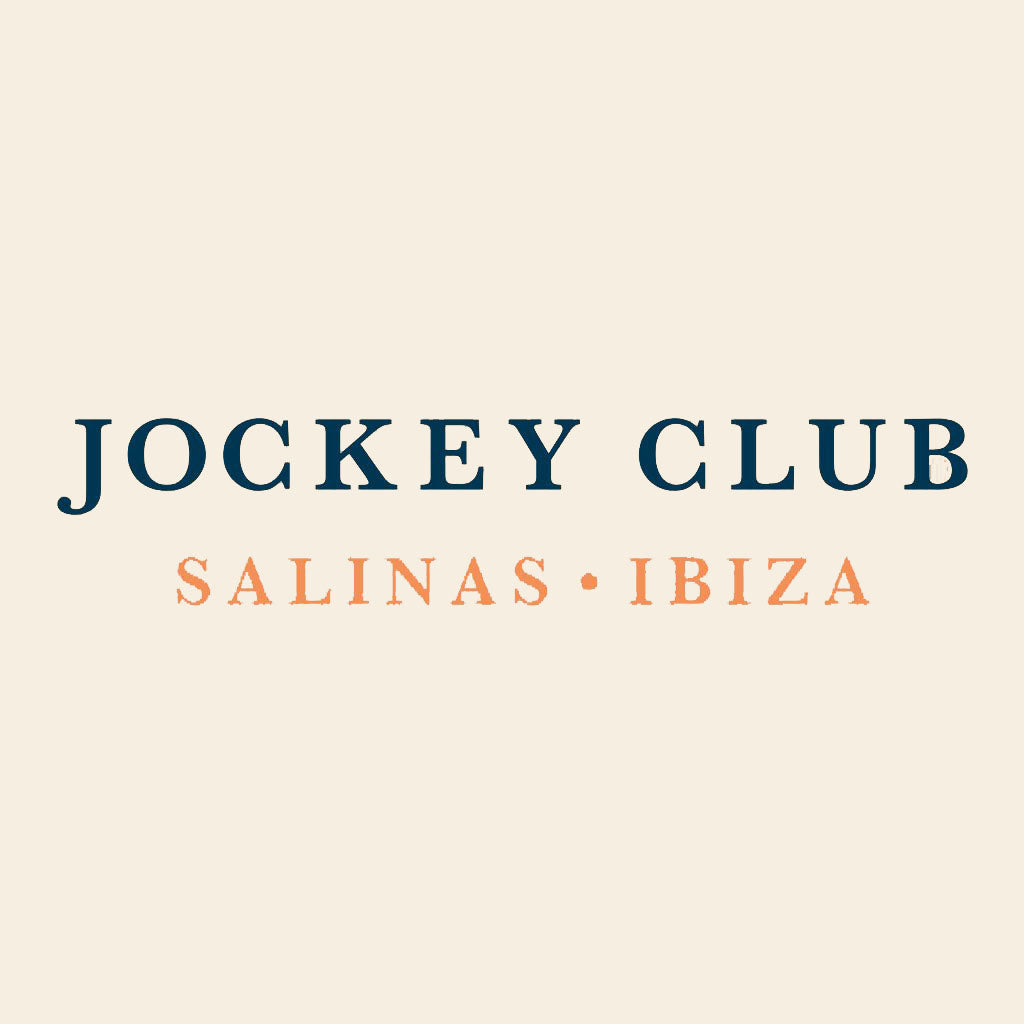 Jockey Club Salinas Ibiza Blue Text Organic Cotton Canvas Zip Purse