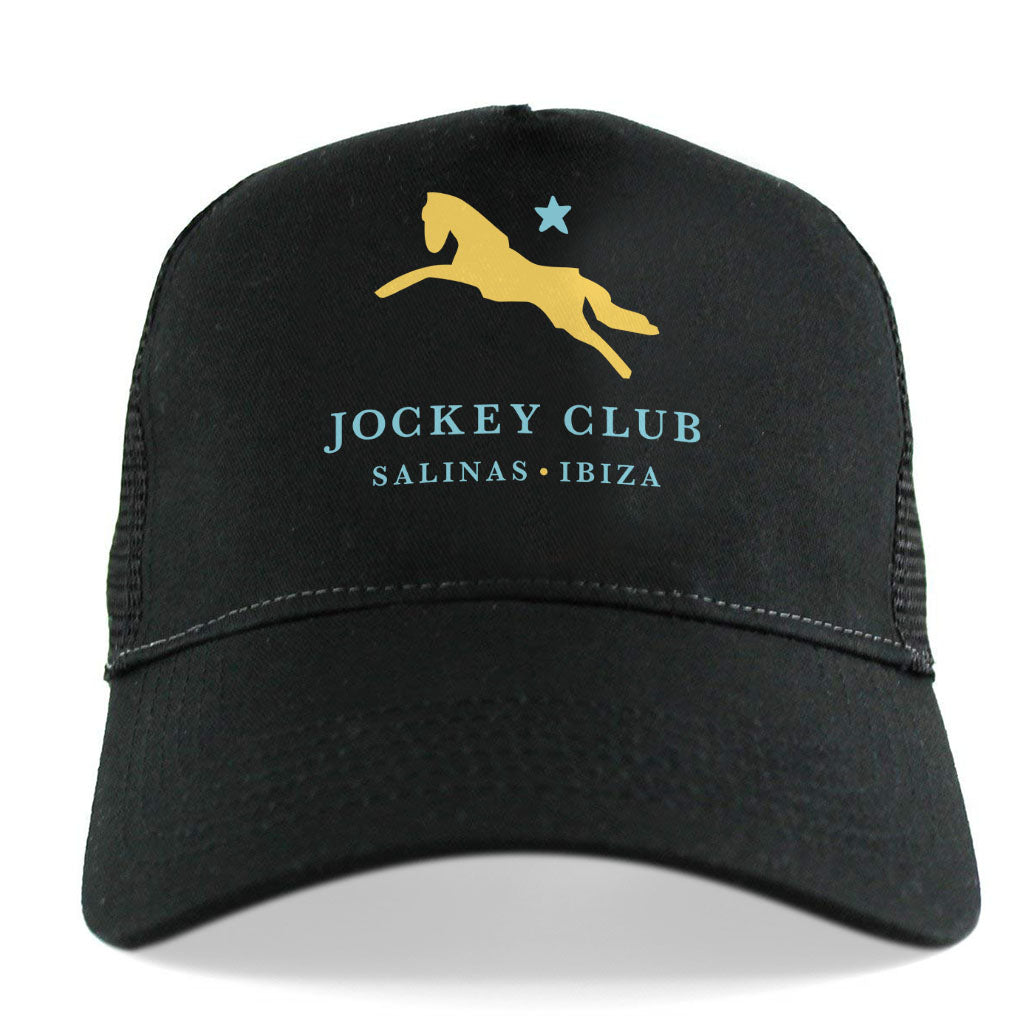 Jockey Club Salinas Ibiza Yellow And Turquoise Logo Trucker Cap-Jockey Club Salinas Ibiza Store