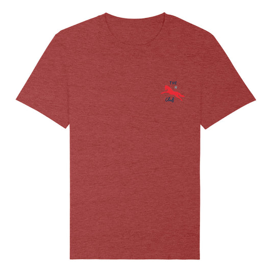 Jockey Club The Club Red Logo Men's Organic T-Shirt-Jockey Club Salinas Ibiza Store