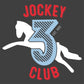 Jockey Club 3 White Logo Women's Oversize Cropped Hooded Sweatshirt-Jockey Club Salinas Ibiza Store