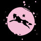 Jockey Club Logo Pink Splatter Women's Oversize Drawstring Sweatshirt-Jockey Club Salinas Ibiza Store