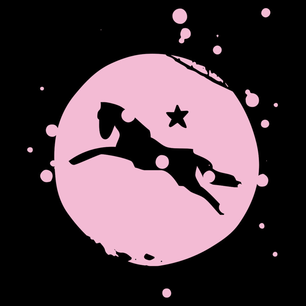 Jockey Club Logo Pink Splatter Women's Oversize Drawstring Sweatshirt-Jockey Club Salinas Ibiza Store