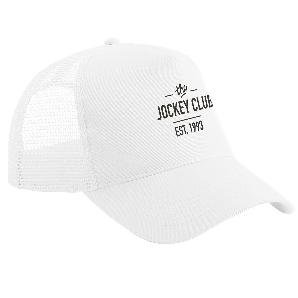 Jockey Club The Jockey Club Est 1993 Black Text Trucker Cap-Jockey Club Salinas Ibiza Store
