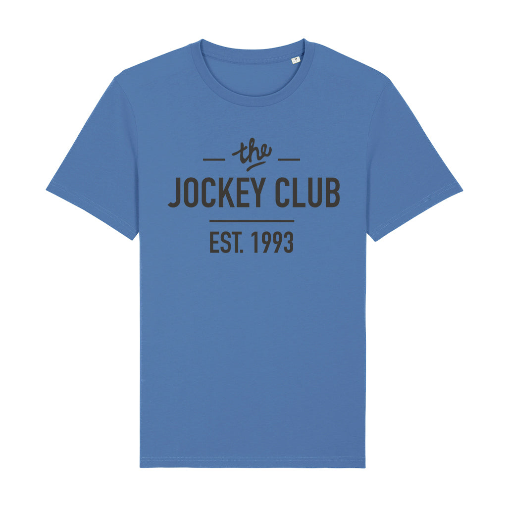 Jockey Club The Jockey Club Est 1993 Dark Grey Text Men's Organic T-Shirt