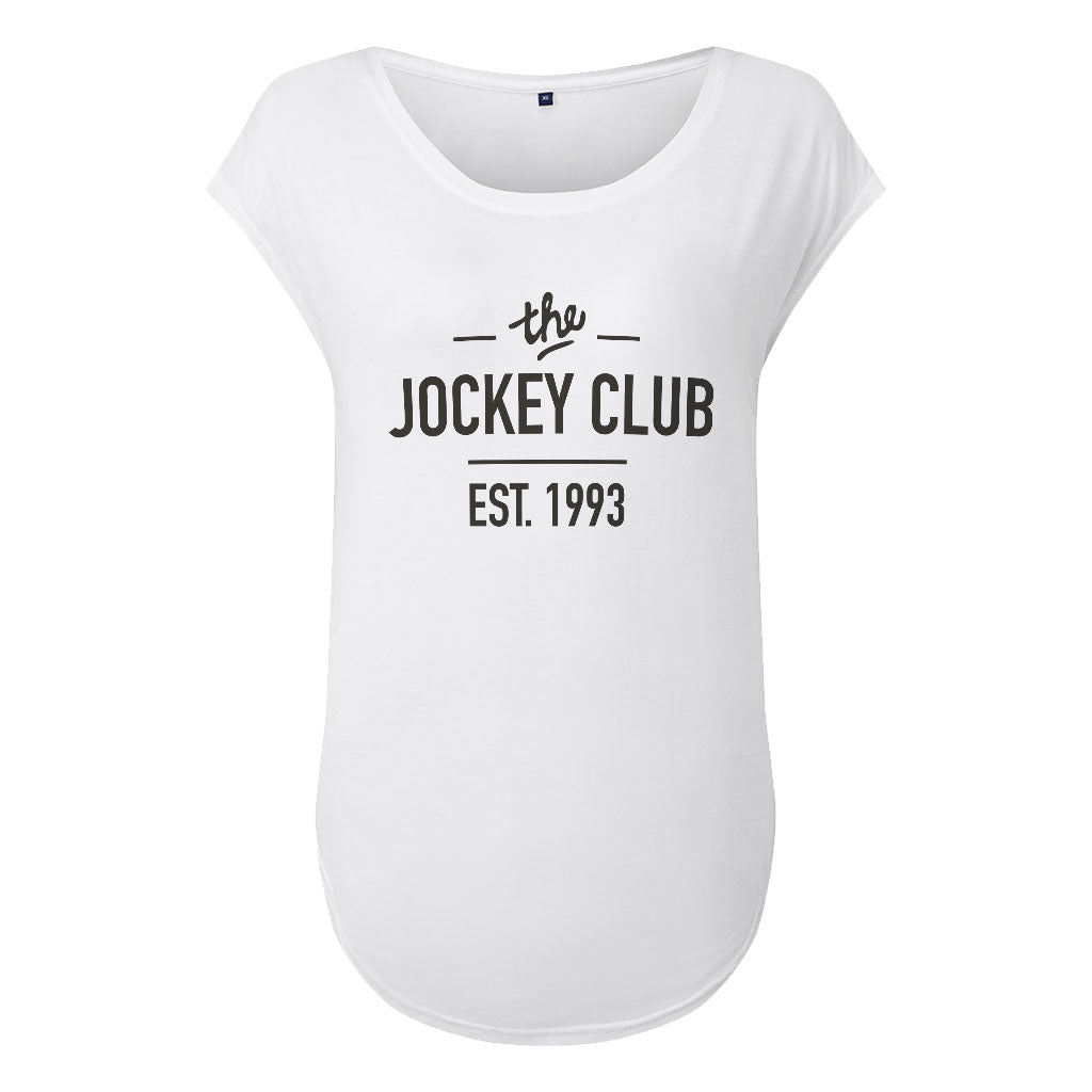 Jockey Club The Jockey Club Est 1993 Black Text Women's Tie Back Vest-Jockey Club Salinas Ibiza Store