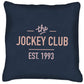 Jockey Club The Jockey Club Est 1993 Pink Text Cushion-Jockey Club Salinas Ibiza Store