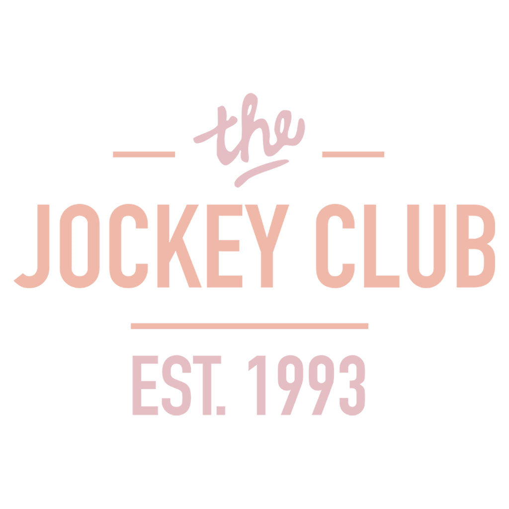 Jockey Club The Jockey Club Est 1993 Pink Text Girlie Cropped T-Shirt-Jockey Club Salinas Ibiza Store