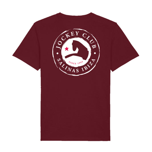 Jockey Club White Badge Men's Back Print Organic T-Shirt