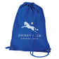 Jockey Club Salinas Ibiza Light Blue And Yellow Logo Water Resistant Sports Gymsac Drawstring Day Bag-Jockey Club Salinas Ibiza Store