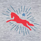 Jockey Club Red And Blue Sparkle Logo Sweatshirt