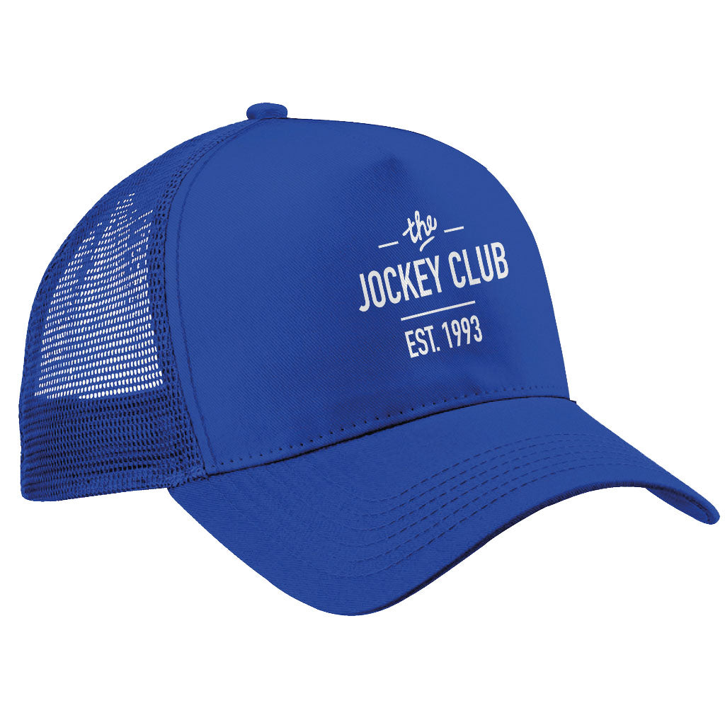 Jockey Club The Jockey Club Est 1993 White Text Trucker Cap-Jockey Club Salinas Ibiza Store
