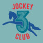 Jockey Club Turquoise No 3 Front And Back Print Men's Organic T-Shirt-Jockey Club Salinas Ibiza Store