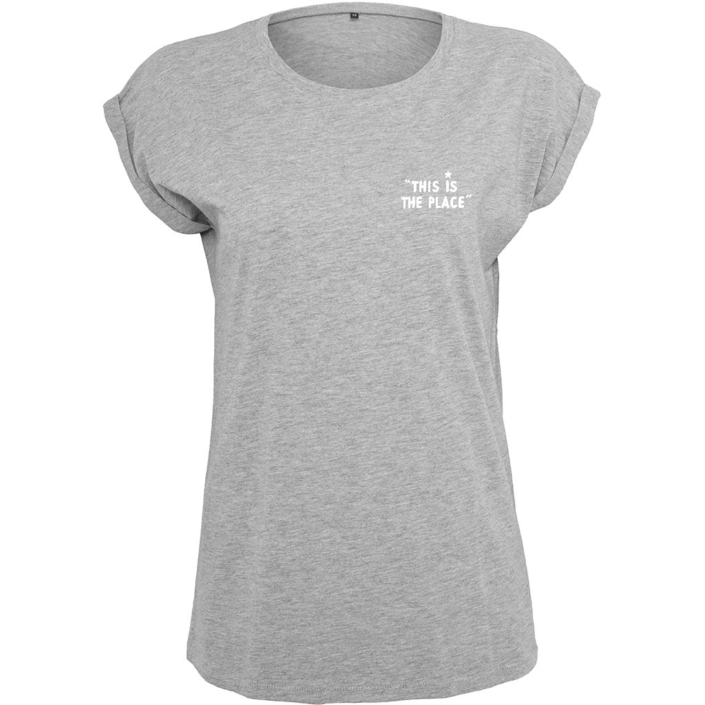 Jockey Club This Is The Place White Text Front And Back Print Women's Casual T-Shirt-Jockey Club Salinas Ibiza Store