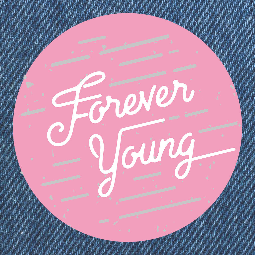 Jockey Club Forever Young Front And Back Print Women's Denim Jacket