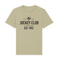 Jockey Club The Jockey Club Est 1993 Black Text Men's Organic T-Shirt-Jockey Club Salinas Ibiza Store