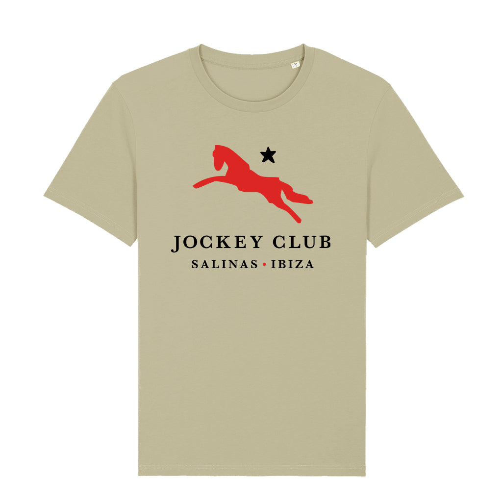 Jockey Club Salinas Ibiza Red And Black Logo Men's Organic T-Shirt-Jockey Club Salinas Ibiza Store