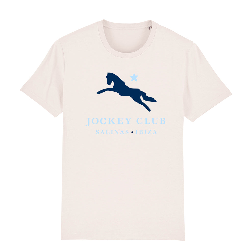 Jockey Club Salinas Ibiza Navy And Light Blue Logo Men's Organic T-Shirt-Jockey Club Salinas Ibiza Store