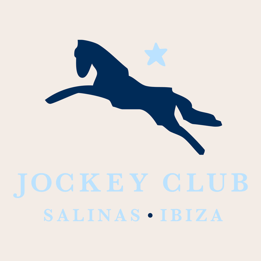 Jockey Club Salinas Ibiza Navy And Light Blue Logo Men's Organic T-Shirt-Jockey Club Salinas Ibiza Store