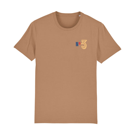 Jockey Club Orange No 3 Front And Back Print Men's Organic T-Shirt-Jockey Club Salinas Ibiza Store