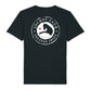 Jockey Club Logo And White Badge Front And Back Print Men's Back Print Organic T-Shirt-Jockey Club Salinas Ibiza Store